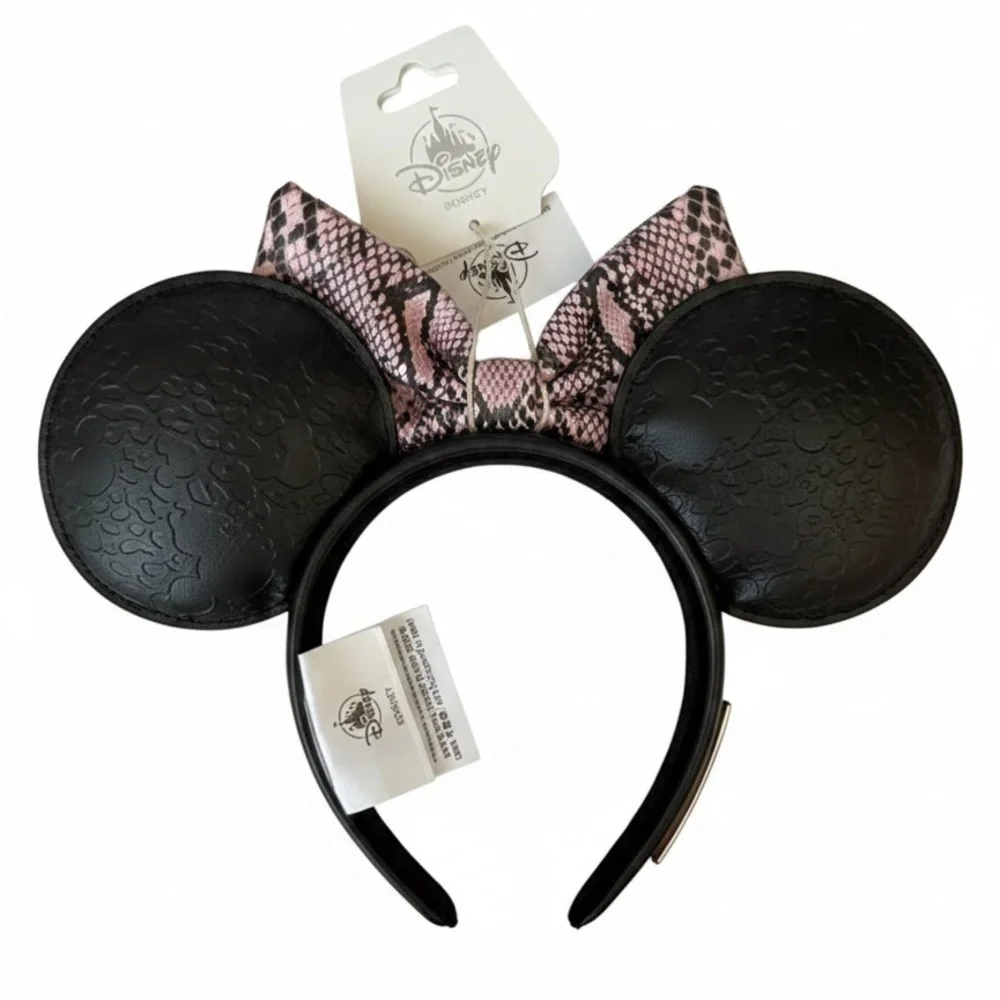 Disney Parks Minnie Mouse Loungefly Ears Headband Wild Snakeskin - NWT